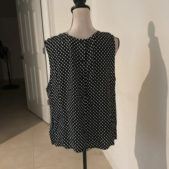 NWT 2X popsugar $40 shirt polka dot SL110 - Picture 5 of 7